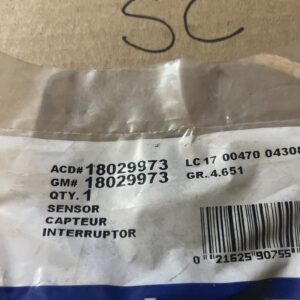 Genuine GM Brake Fluid Level Sensor 18012741