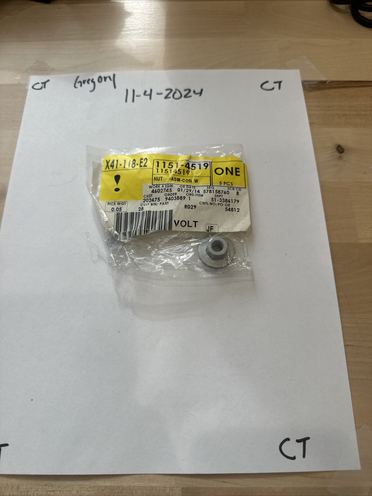 Genuine GM M8x1.25 Multi-Purpose Nut 11514519