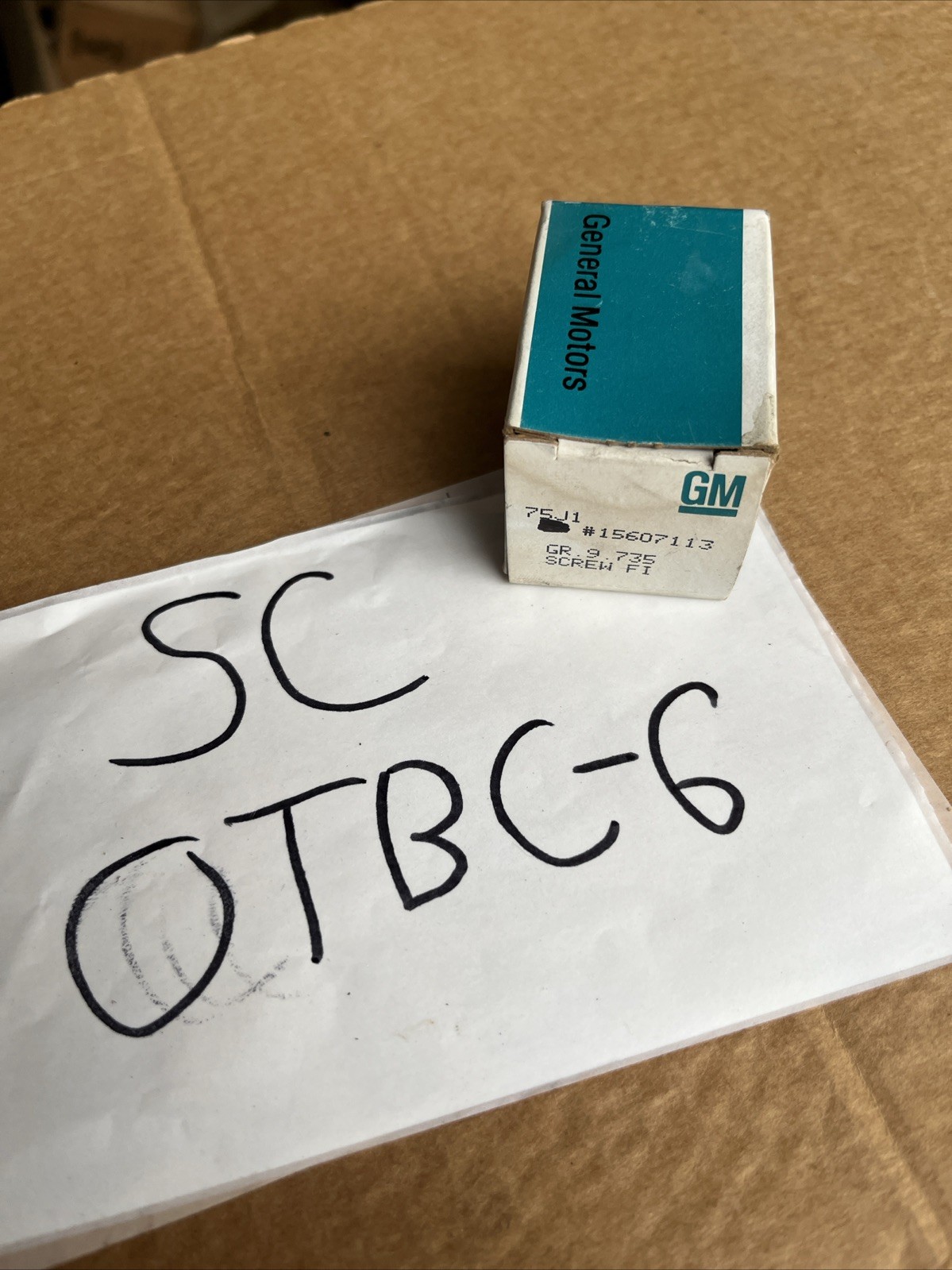 Genuine GM Screw, Fl Top Fillister Head Torx High, Low, Special, #15607114 (1pc)