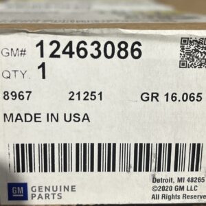 Genuine GM Windshield Washer Nozzle Hose 12463086