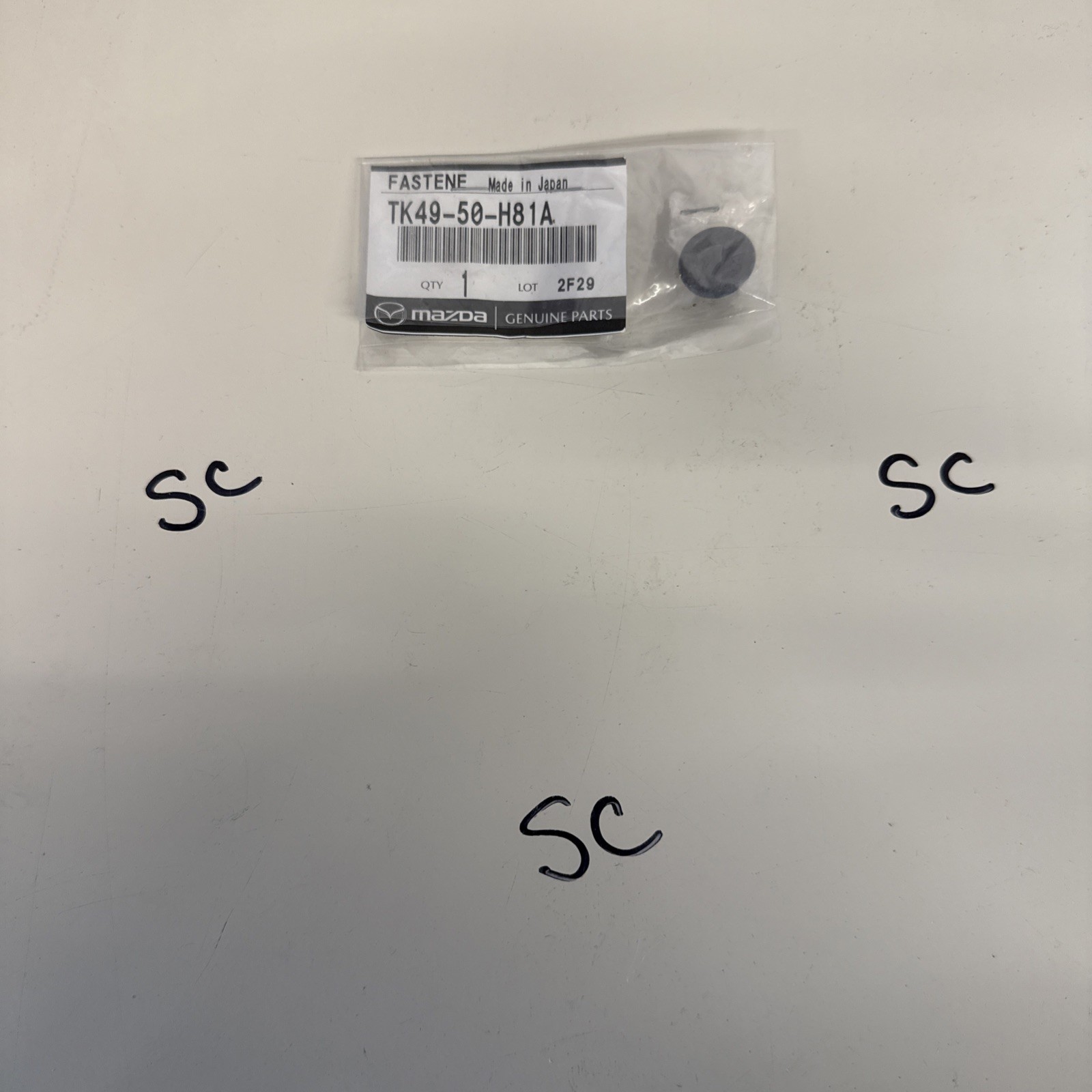 Genuine Mazda 2020-2021 CX-30 Sensor Fastener TK49-50-H81A Tk4950h81a