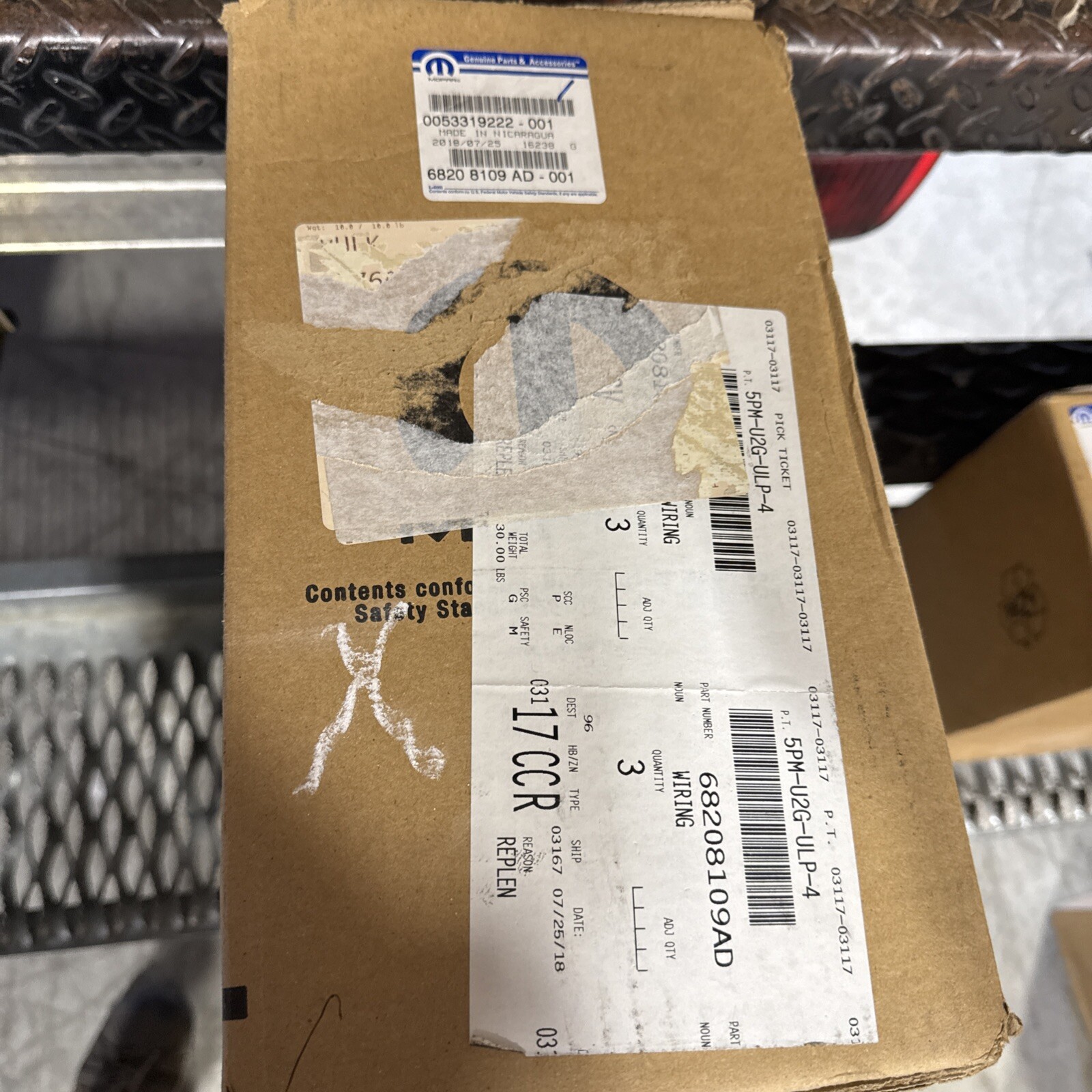 Genuine Mopar Chassis Wiring 68208109AD