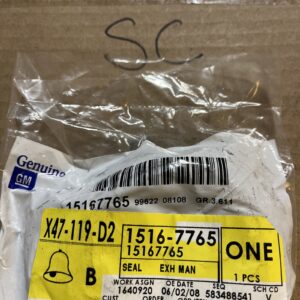 Genuine OEM GM 2002-2009 Exhaust Manifold Pipe Seal 15167765 NOS