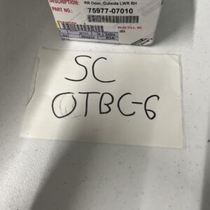 Genuine Toyota Avalon Rear Passenger Side Door Black Out Tape 7597707010