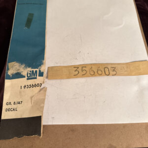Gm Decal 356603