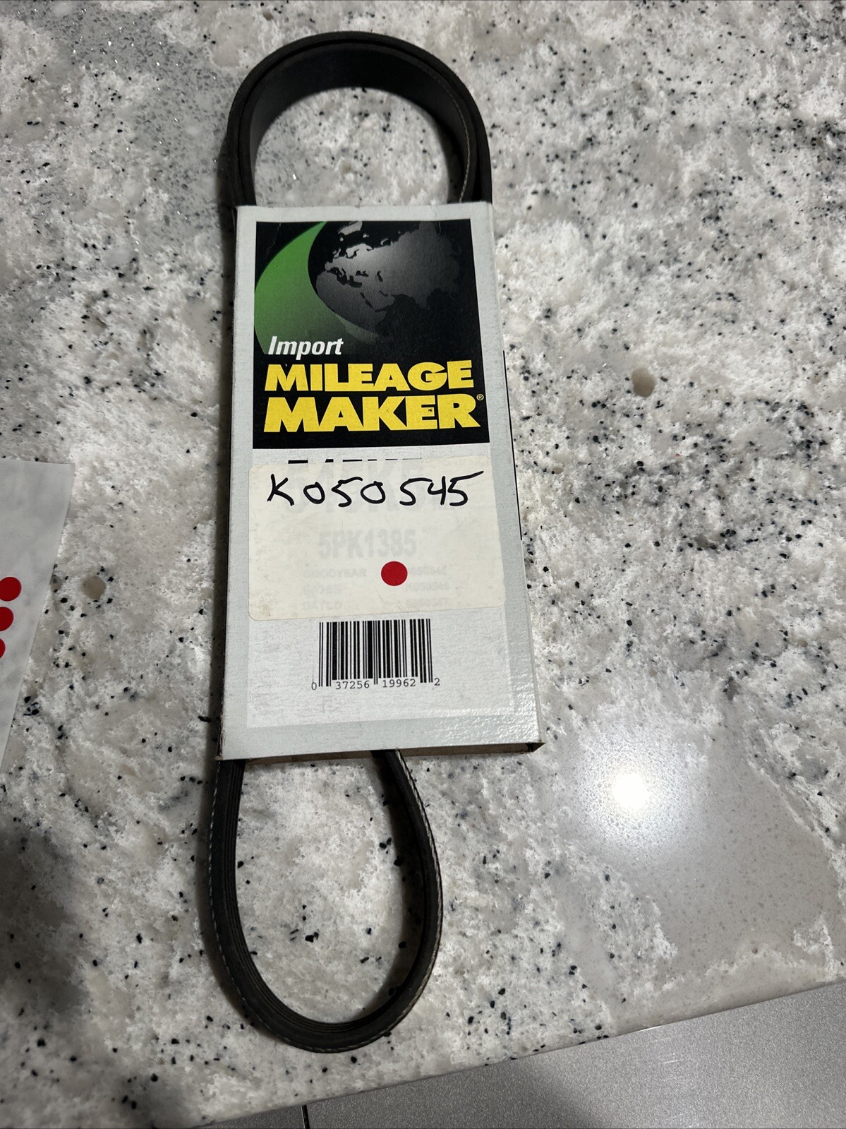 Goodyear Mileage Maker 545K5MK Serpentine Belt K050545 4050545 25-050545 - Image 3