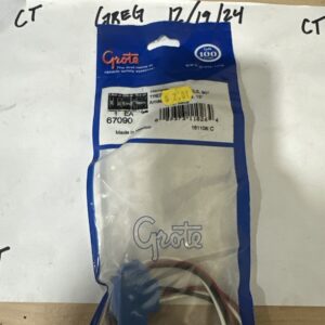 Grote 67090 13" Plug-In Pigtail Universal 3-Wire 90 Degree For Female Pin Lights