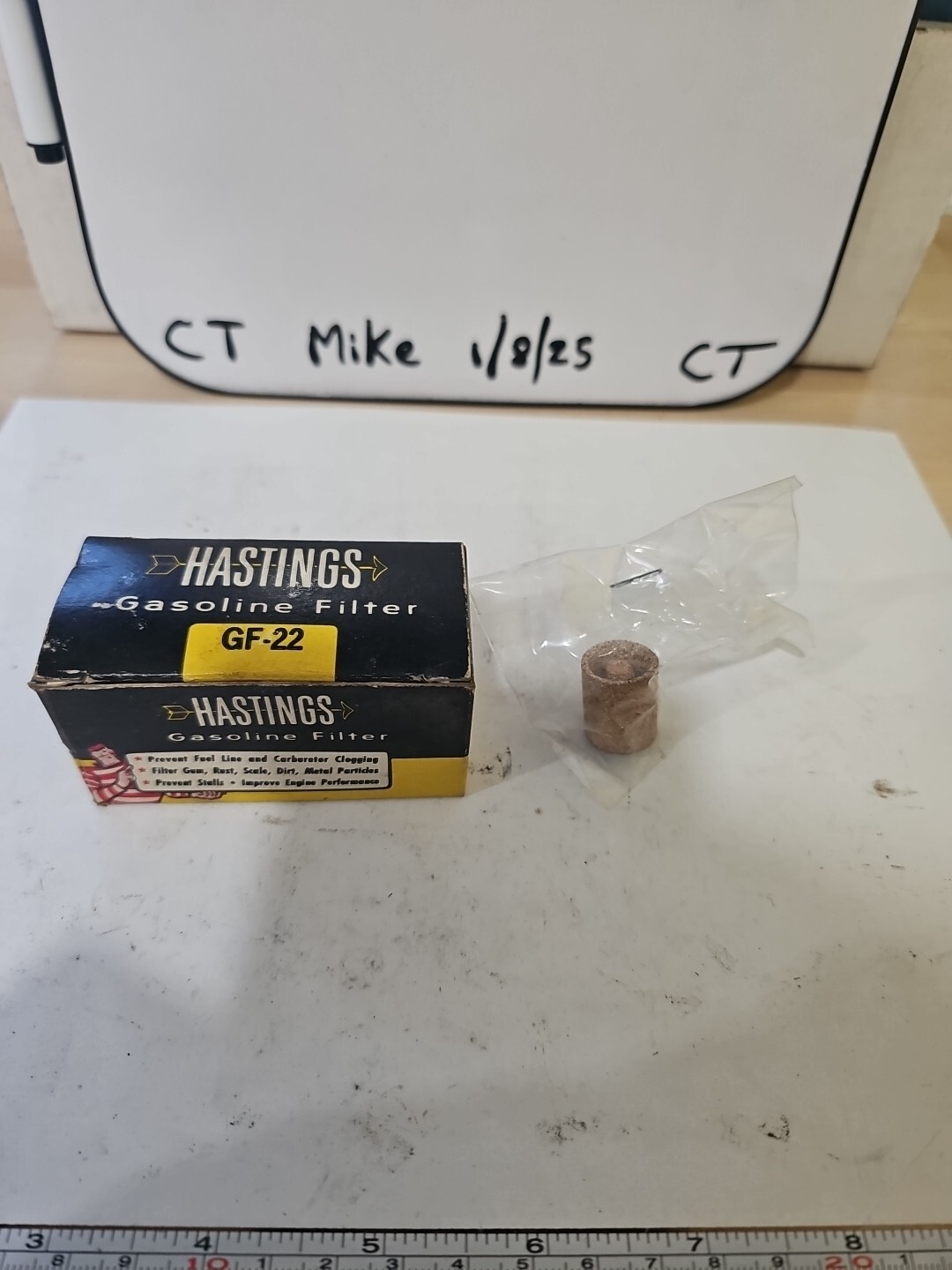 HASTINGS GF22 Sintered Bronze Fuel Filter Element - NOS