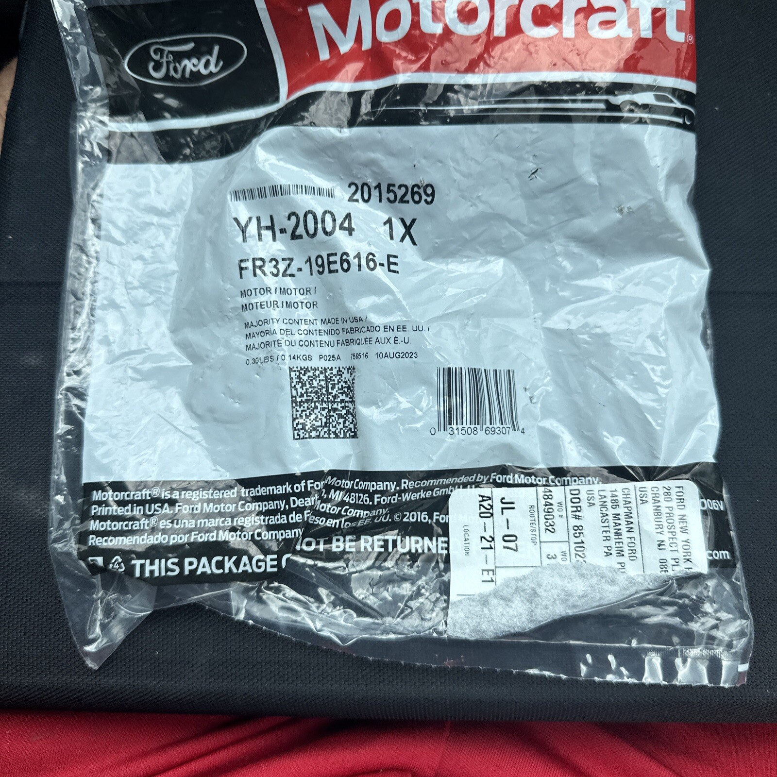 HVAC Blend Door Actuator-Heater Blend Door Actuator Motorcraft YH-2004