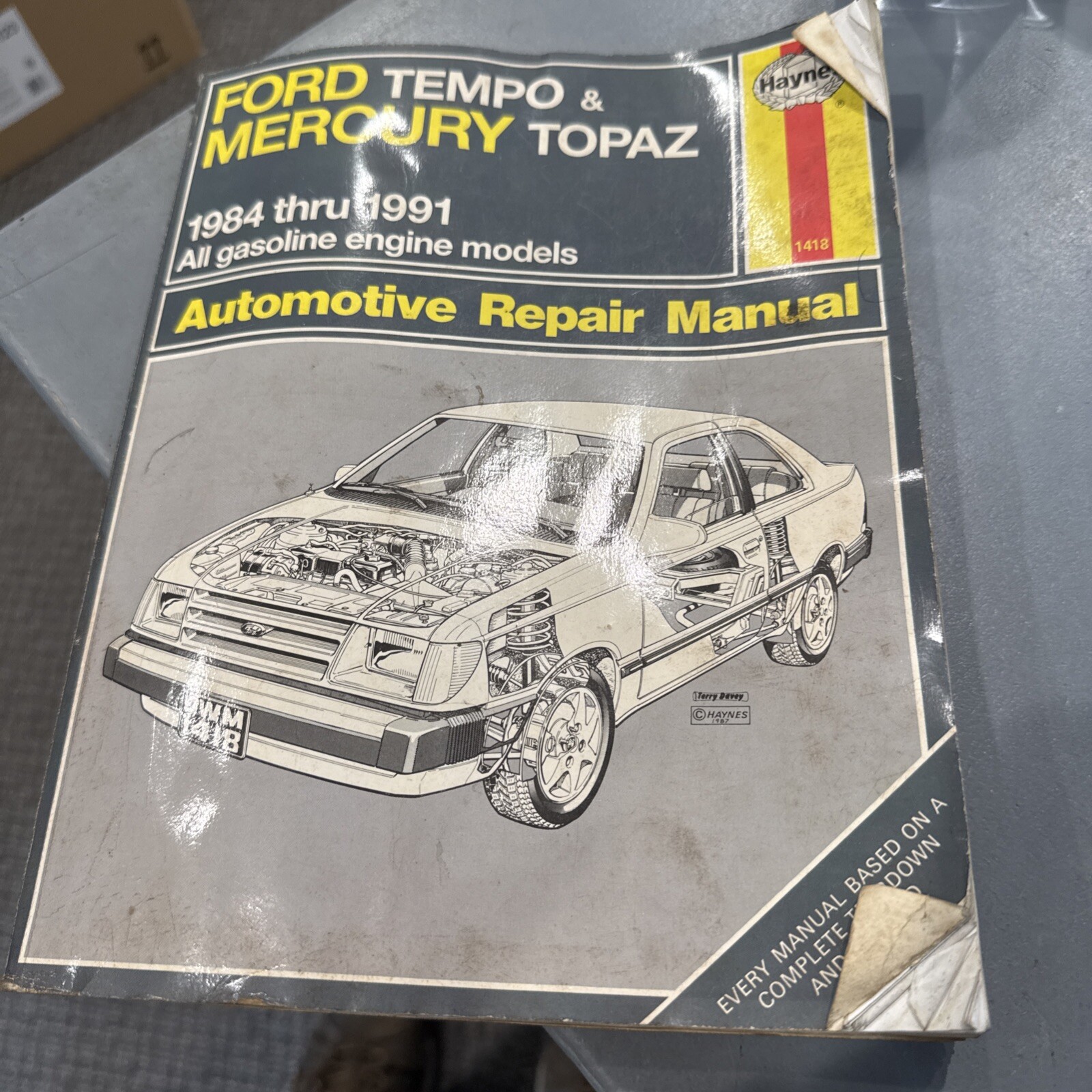 Haynes Auto Repair Manual Ford Tempo & Mercury Topaz 1984 thru 1994 36078 (1418)