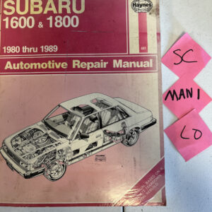Haynes Subaru 1600 & 1800 Automotive Repair Manual 1980 thru 1989