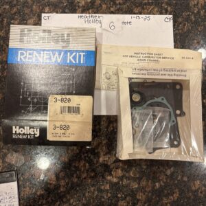 Holley Renew Kit 3-820 Aisan 2 Barrel 1975-80 Toyota