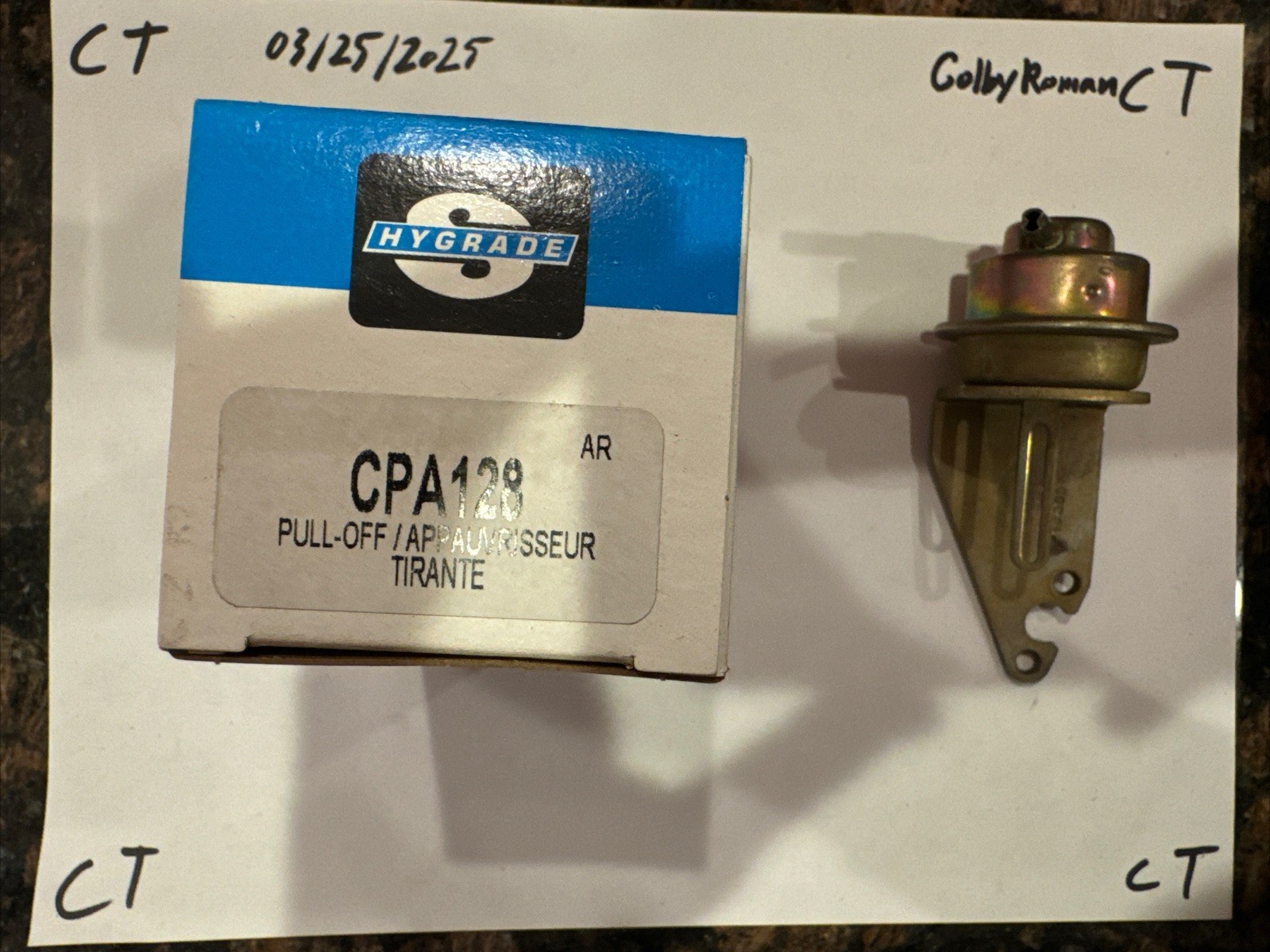 Hygrade CPA128 Carburetor Choke Pull Off Assembly - Image 3