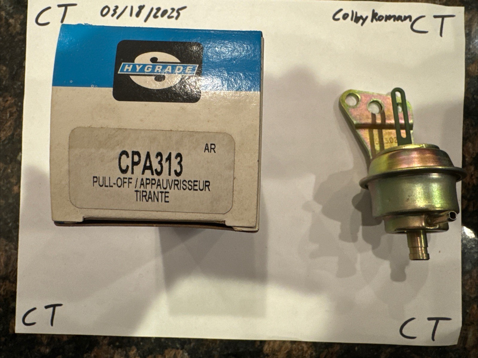 Hygrade CPA313 Carburetor Choke Pull-Off - Image 3