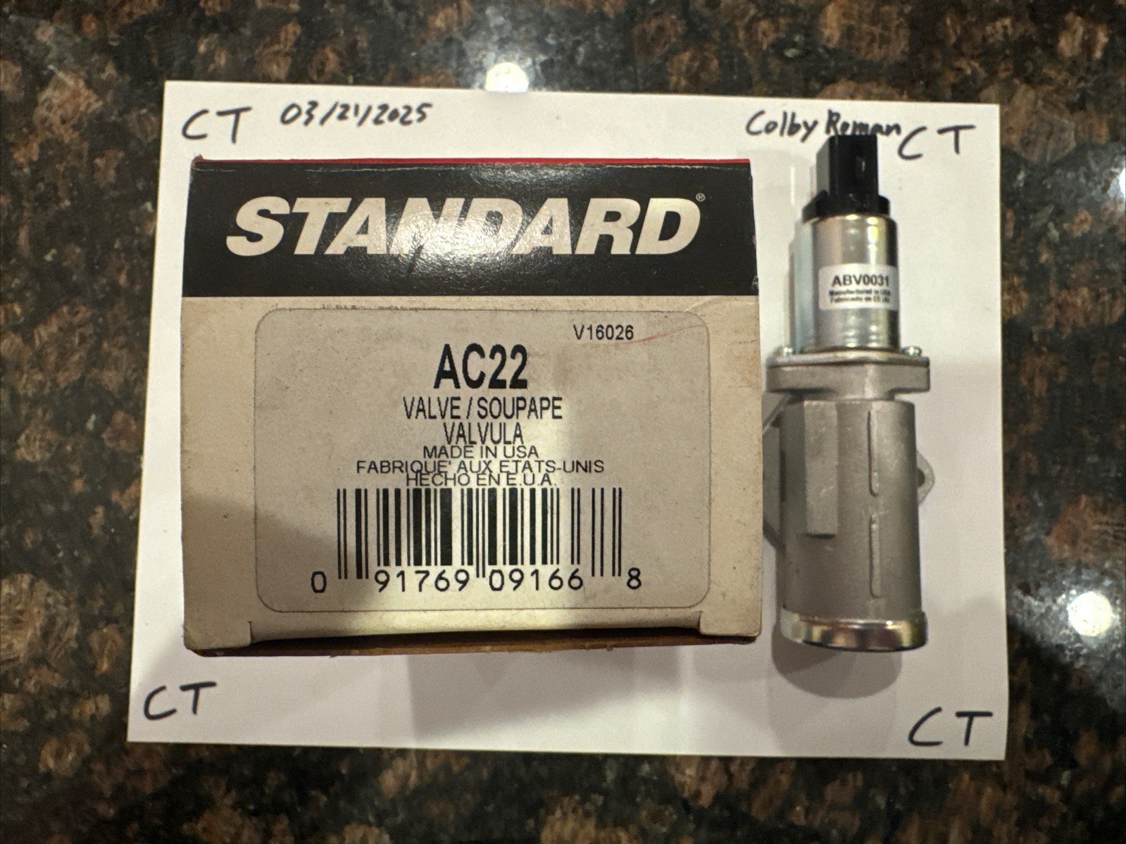 Idle Air Control Valve Standard AC22 - Image 3