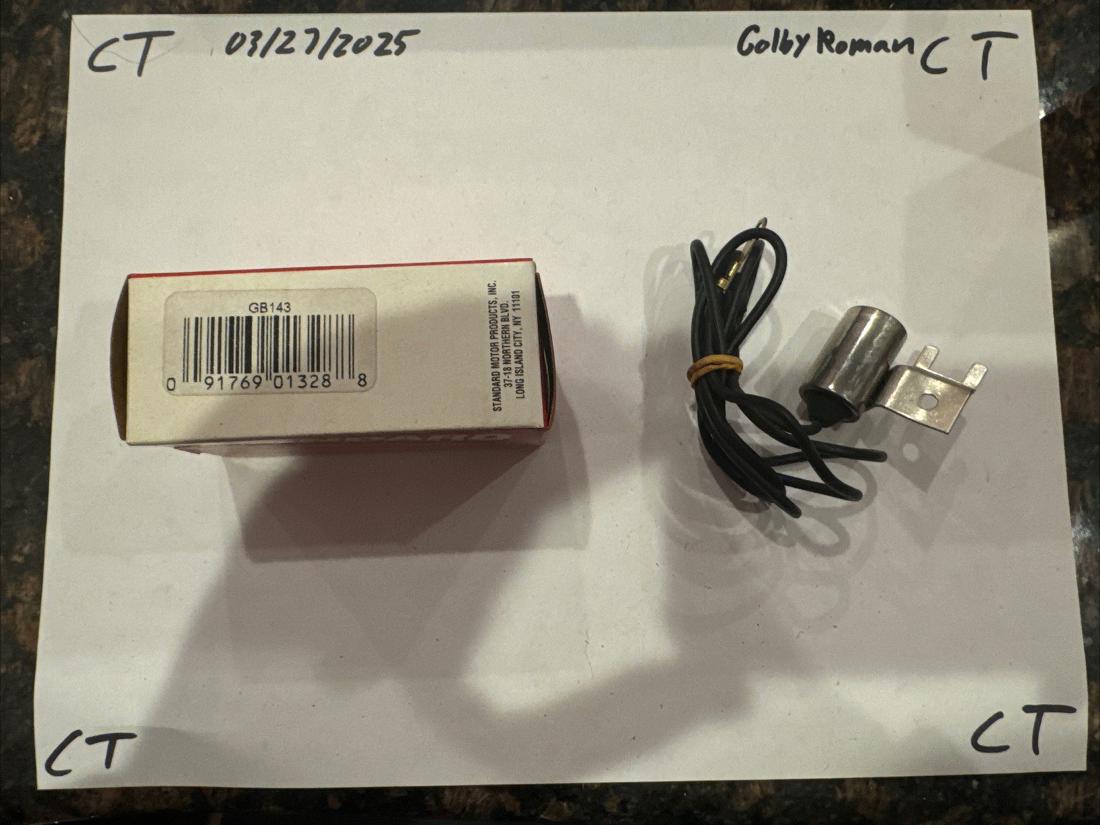 Ignition Condenser for 100 Series, Super 90, Fastback, Squareback GB-143 - Image 4