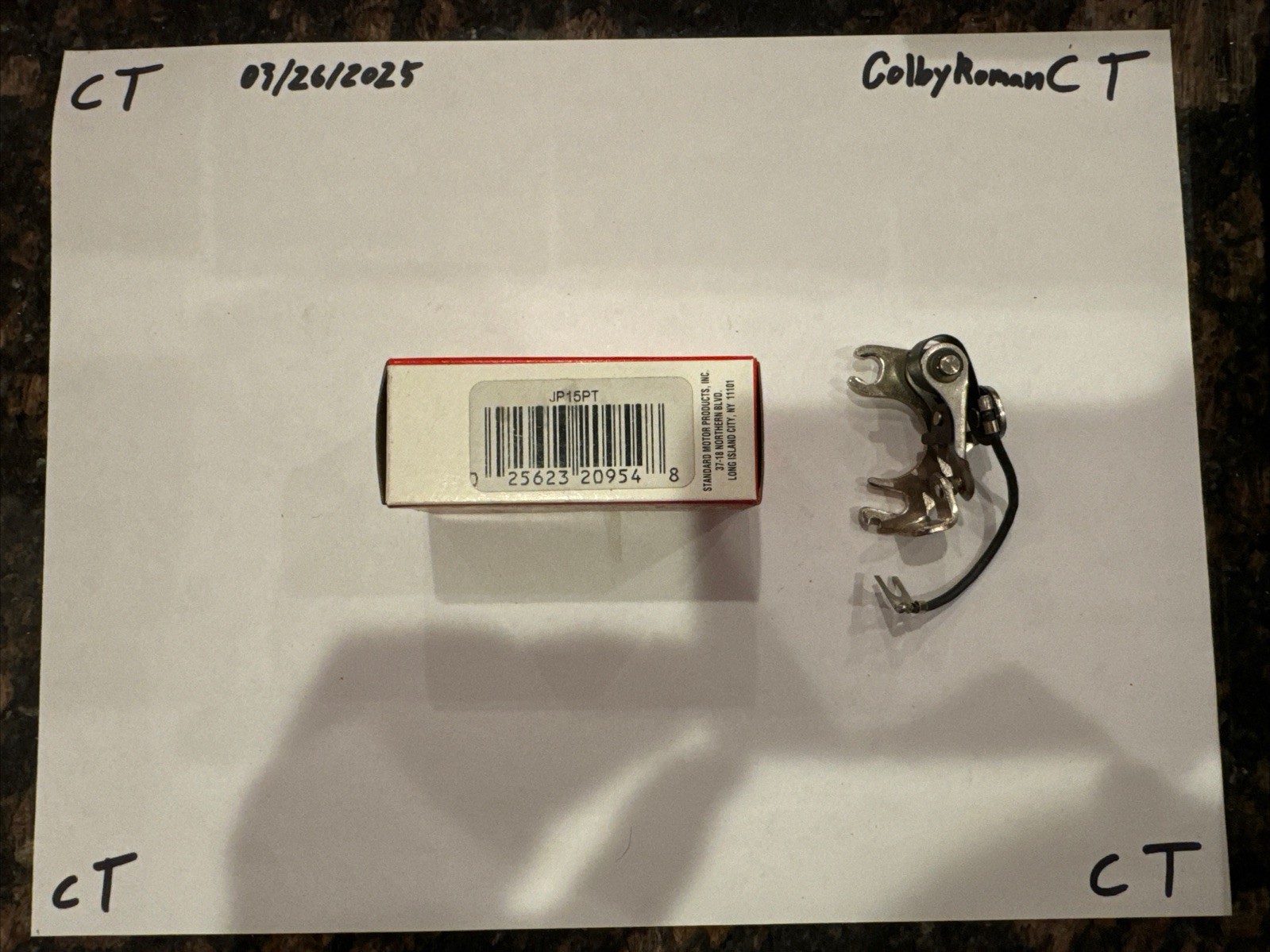 Ignition Contact Set-Breaker Points Standard JP15PT - Image 4
