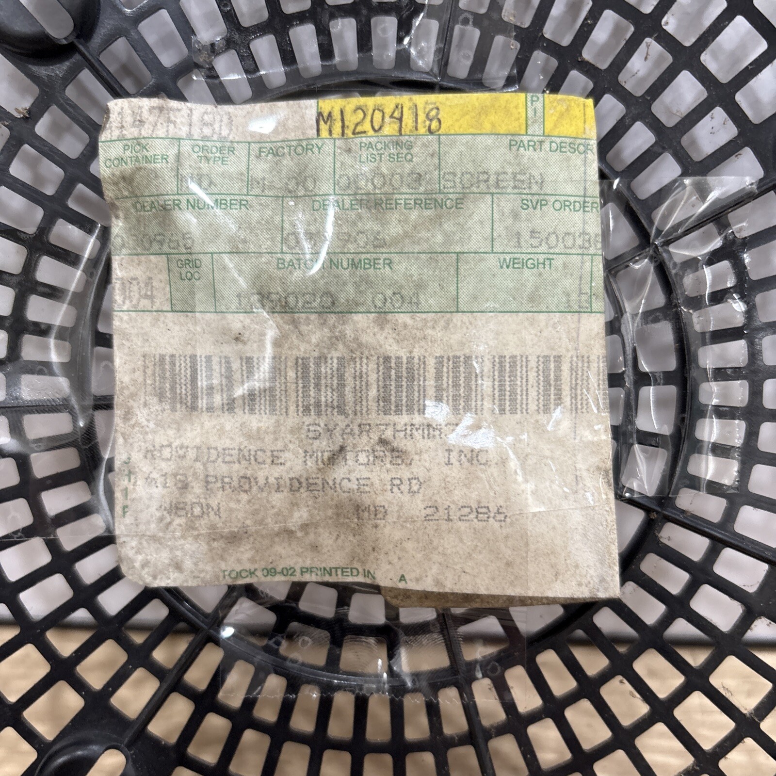 John Deere Lawn Tractor STX38 STX46 Plastic 7 hole Flywheel Screen M120418 - Image 3