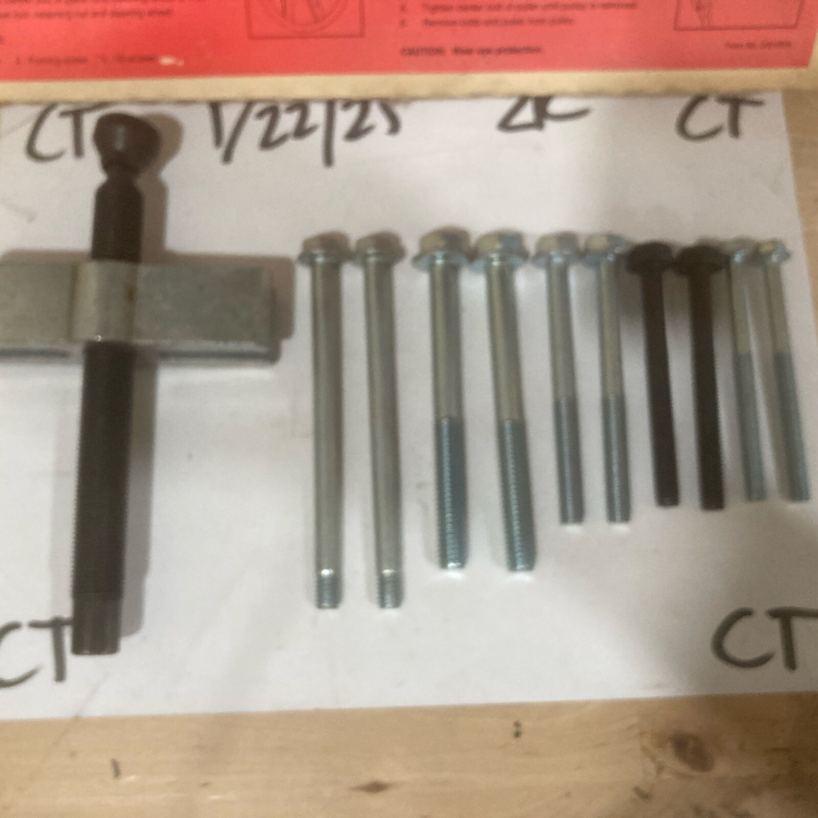 K-D Steering Wheel & Chrysler Crank Shaft Timing Belt Pulley Puller No. 2291B - Image 4