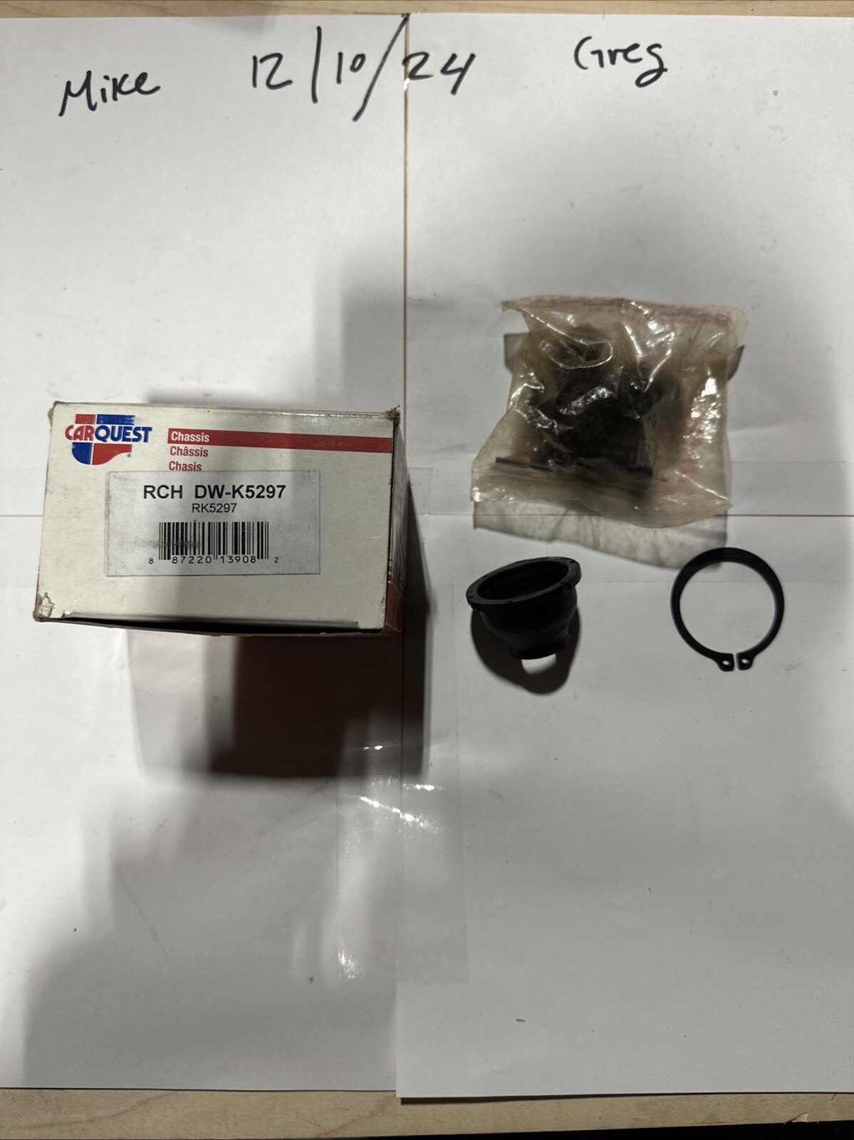 K5297 CarQuest Suspension Ball Joint Rear/Front-Lower Carquest fits; GM Cars