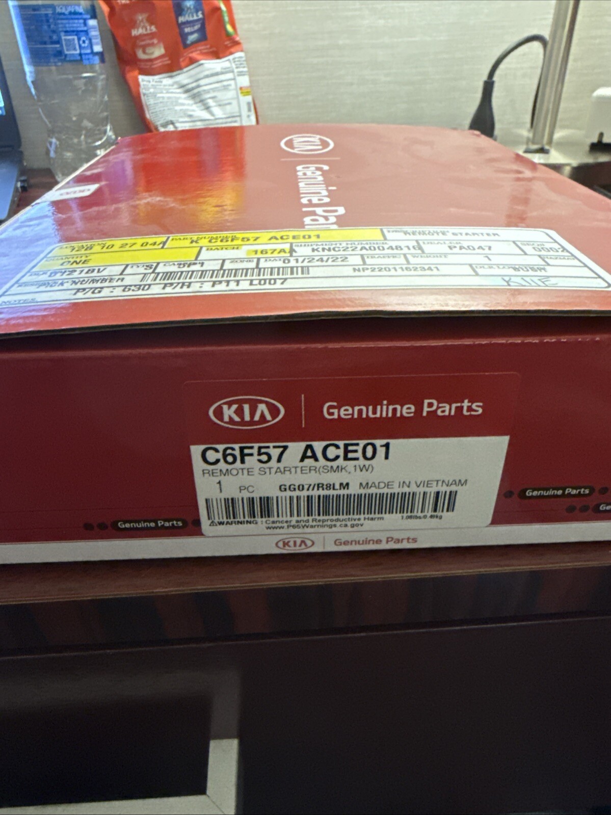 Kia Remote Start, Push Button Start Model Kia Part No.: C6F57ACE01