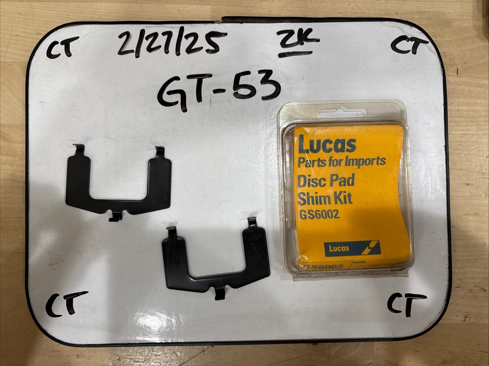 Lucas Parts GS6002 Disc Pad Shim Kit