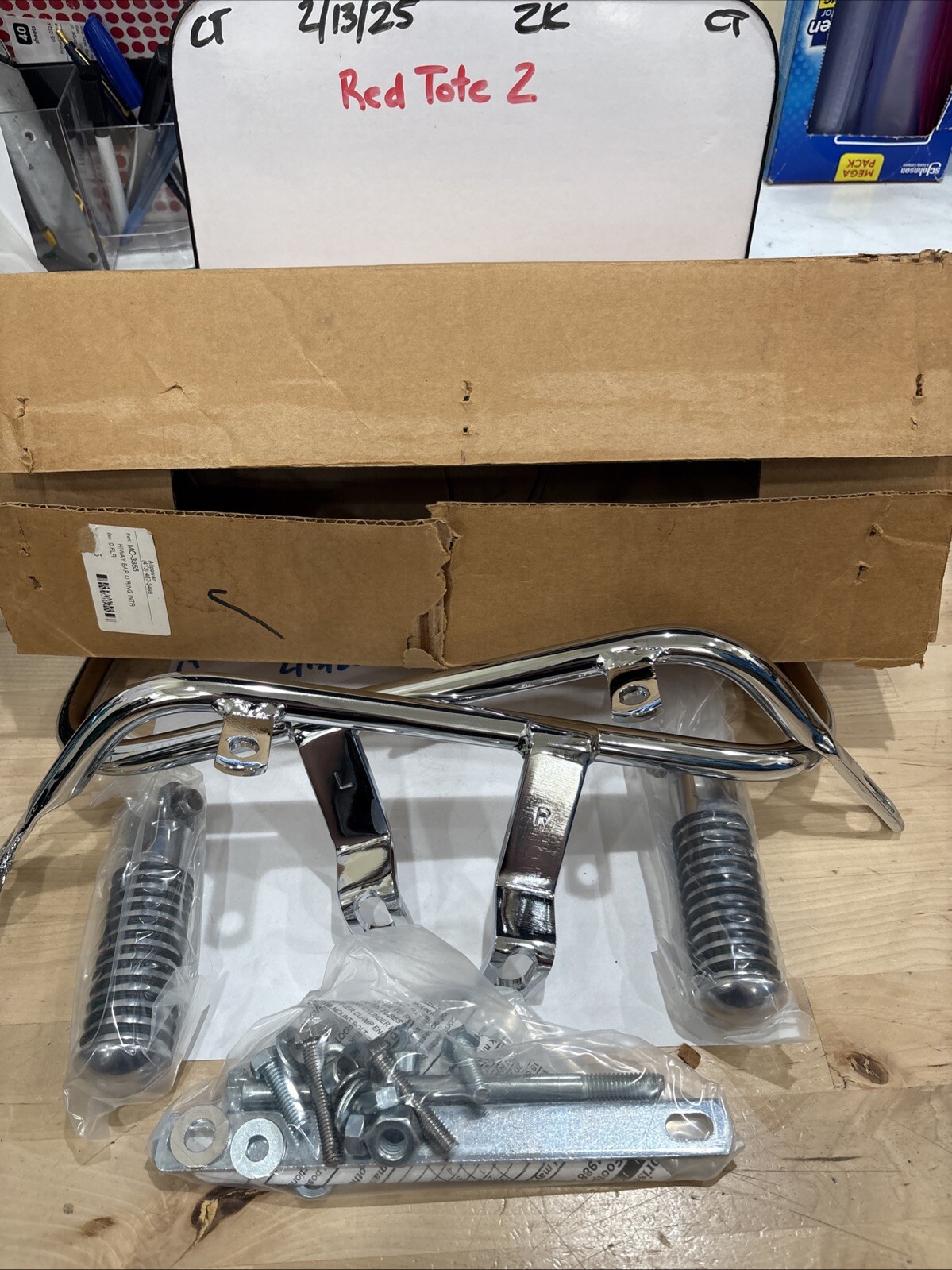 MC Enterprises MC-3355 HIWAY bar W/ Pegs, Hardware, and Instructions