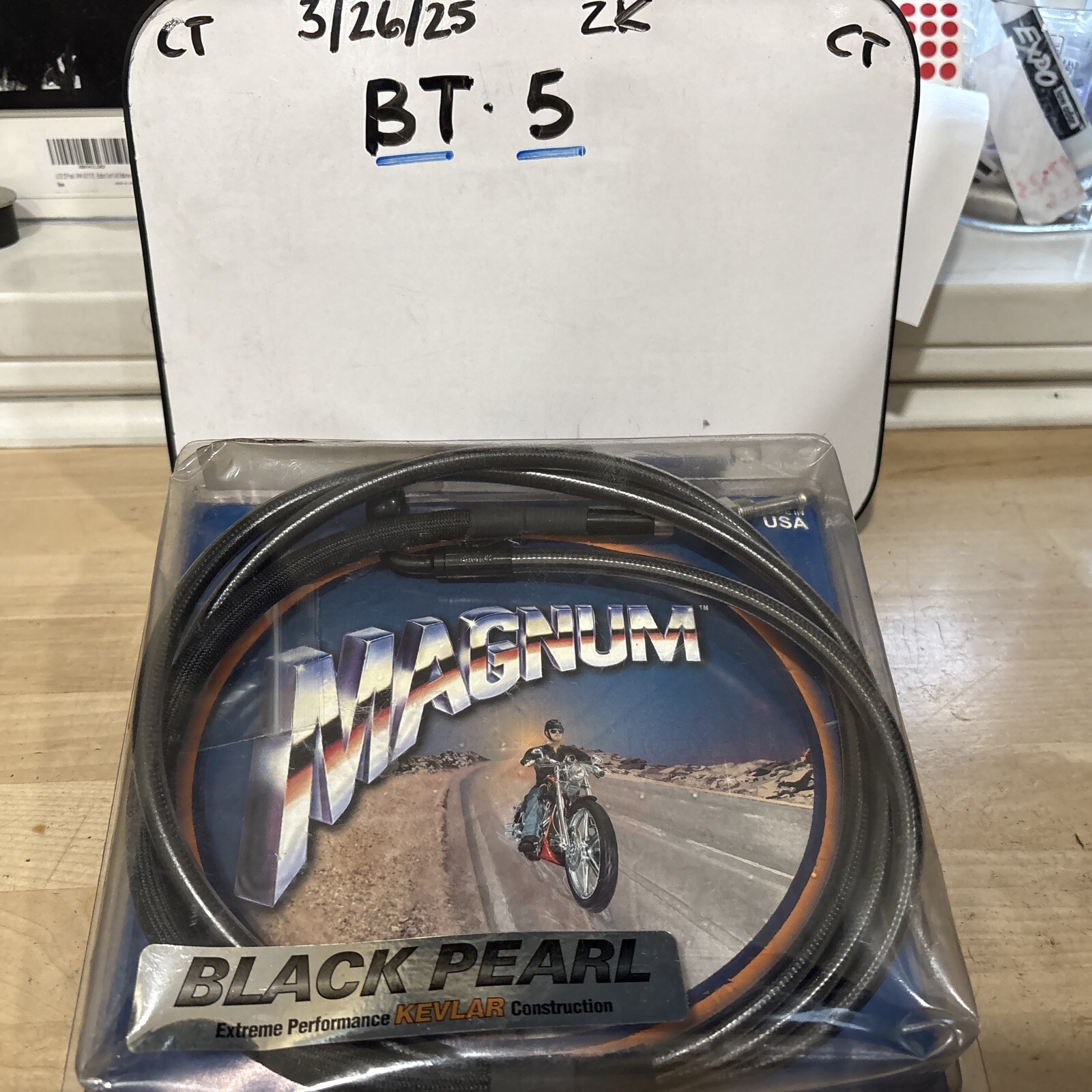 Magnum 76" Black Pearl Hydraulic Clutch Cable ’13+ / 90° 10mm 1132-0780