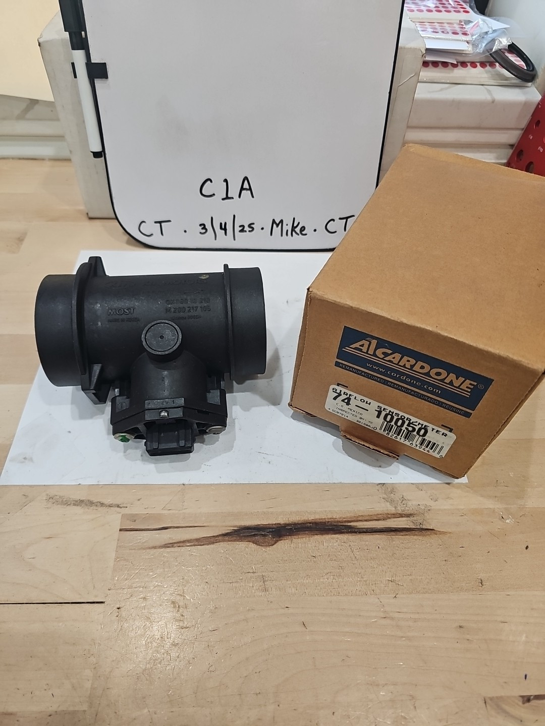 Mass Air Flow Sensor Cardone 74-10050 Reman