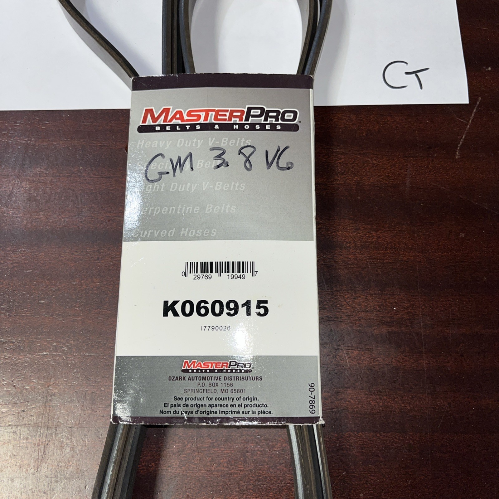 Master pro belt GM 3.8 V6 K060915 - Image 3