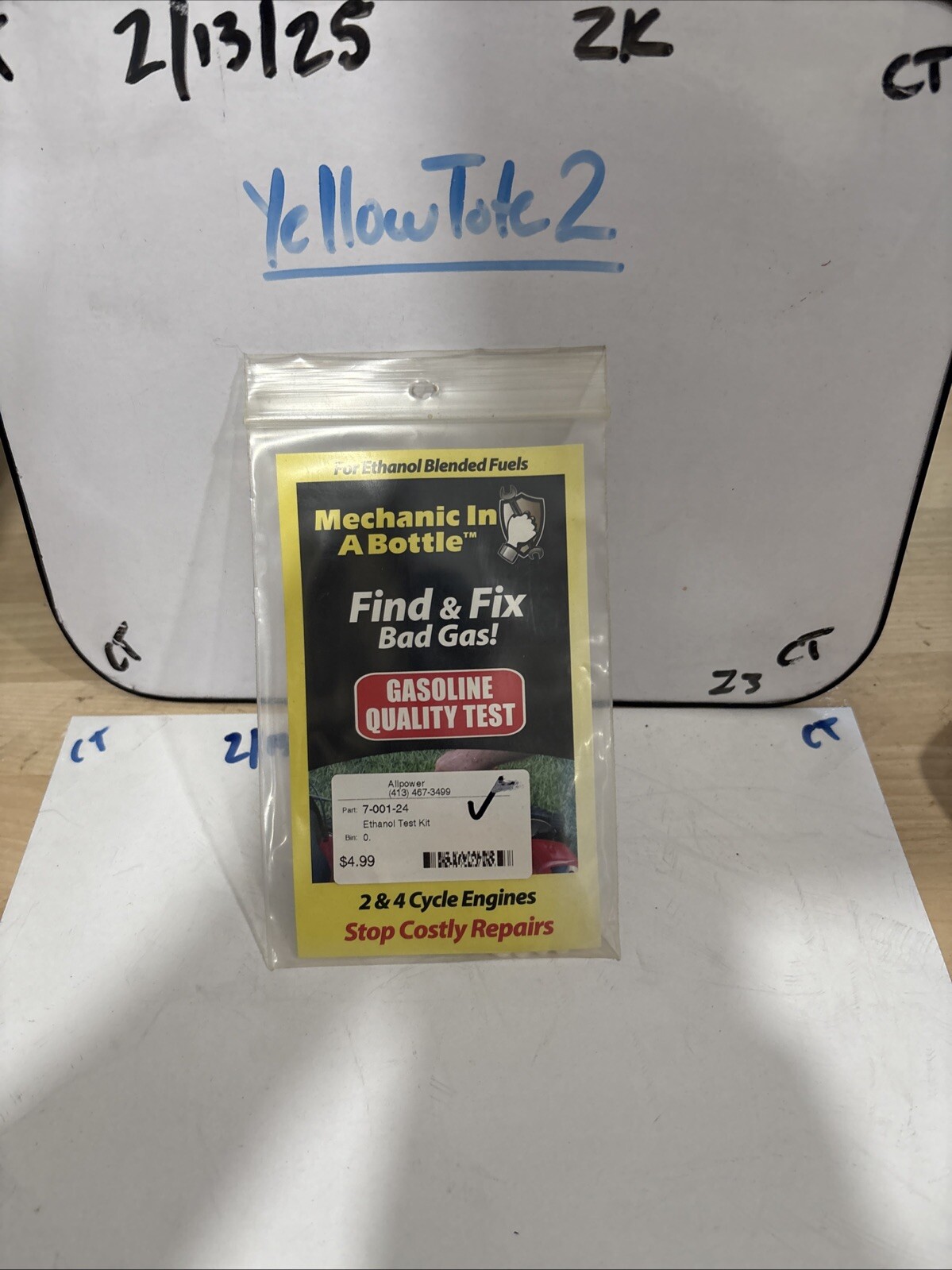 Mechanic In A Bottle “Find & Fix Bad Gas” Gas Quality Test 5 Swabs