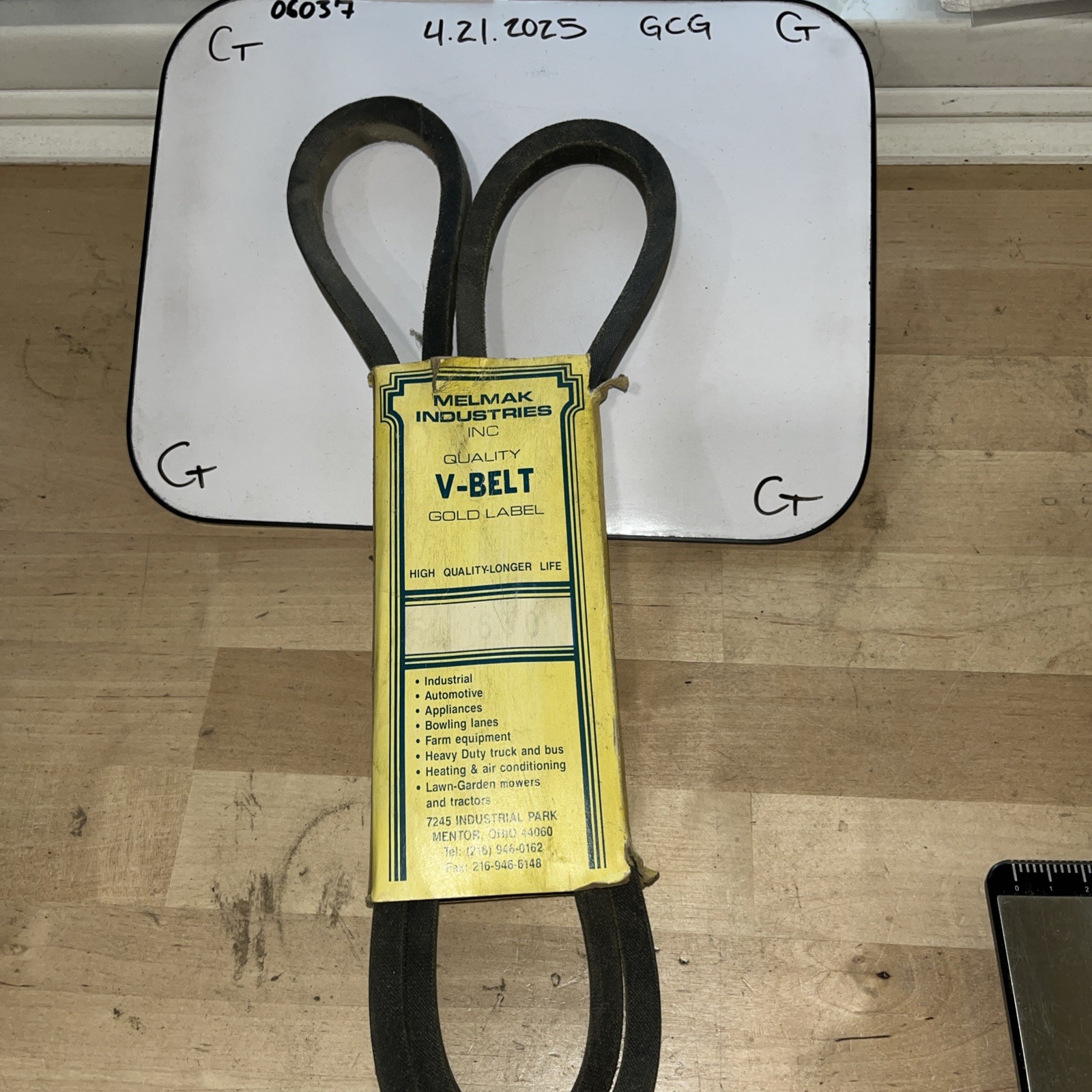 Melmak Industries V Belt 5L630