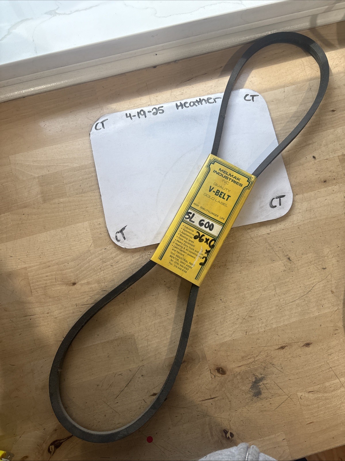 Melmak Quality V Belt 5L600