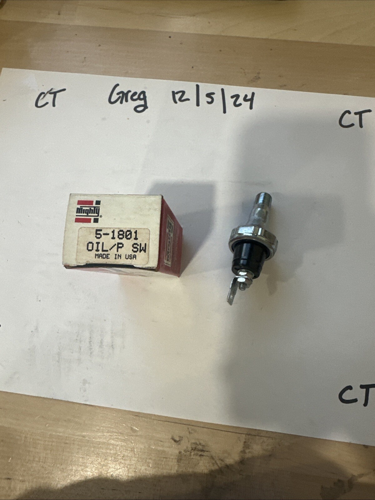 Mighty 5-1801 Oil Pressure Switch