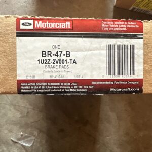 Motorcraft BR-47-B Brake Pad Set Front Ford 1U2Z-2V001-TA 95-00 Ranger Explorer