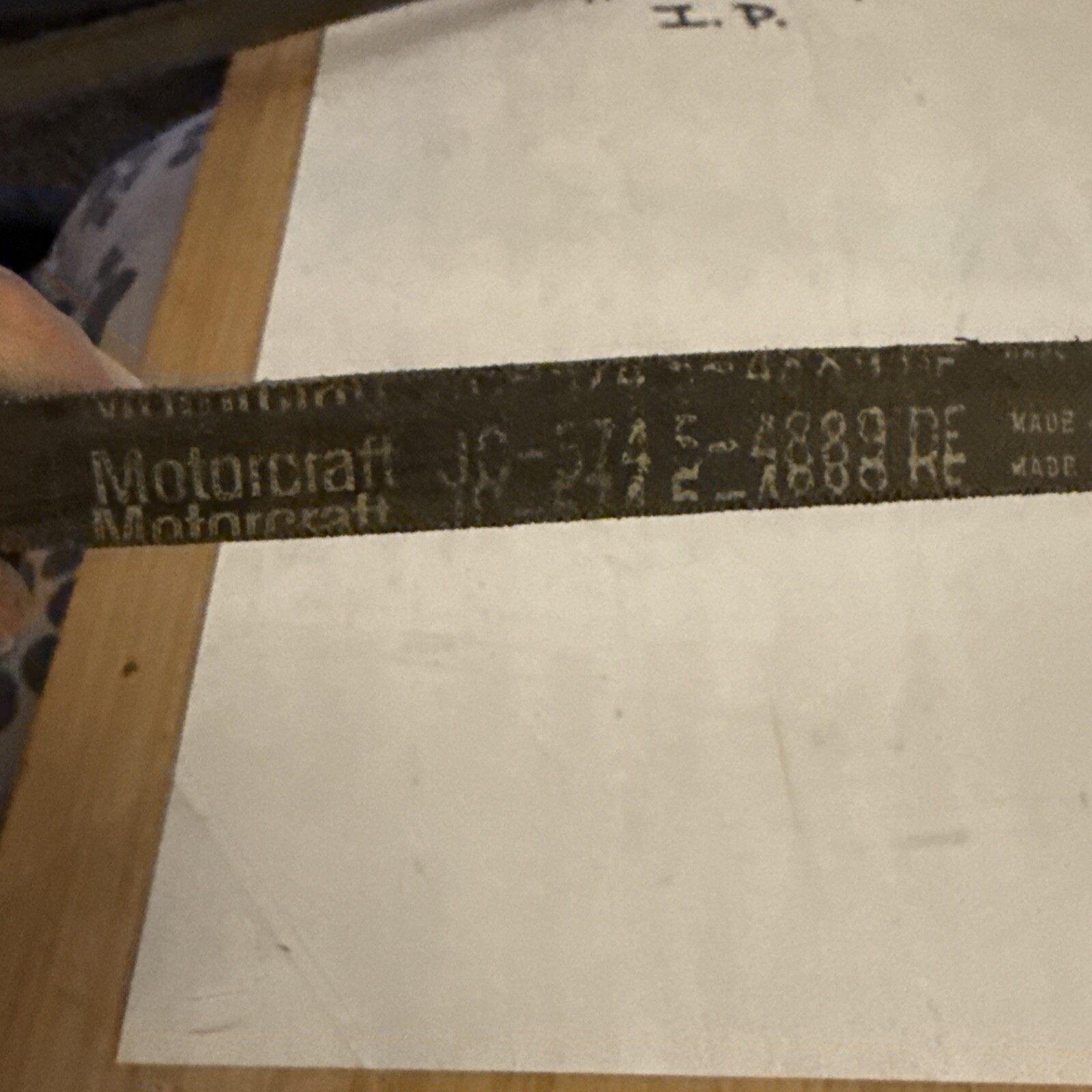 Motorcraft JC-574-C Accessory Drive Belt - 0.53" X 57.0" - 36 Degree Nos - Image 4