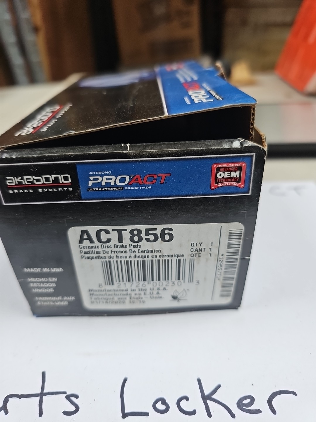 NEW Akebono ACT856 ProACT Ultra Premium Ceramic Disc Brake Pad Set - Image 3