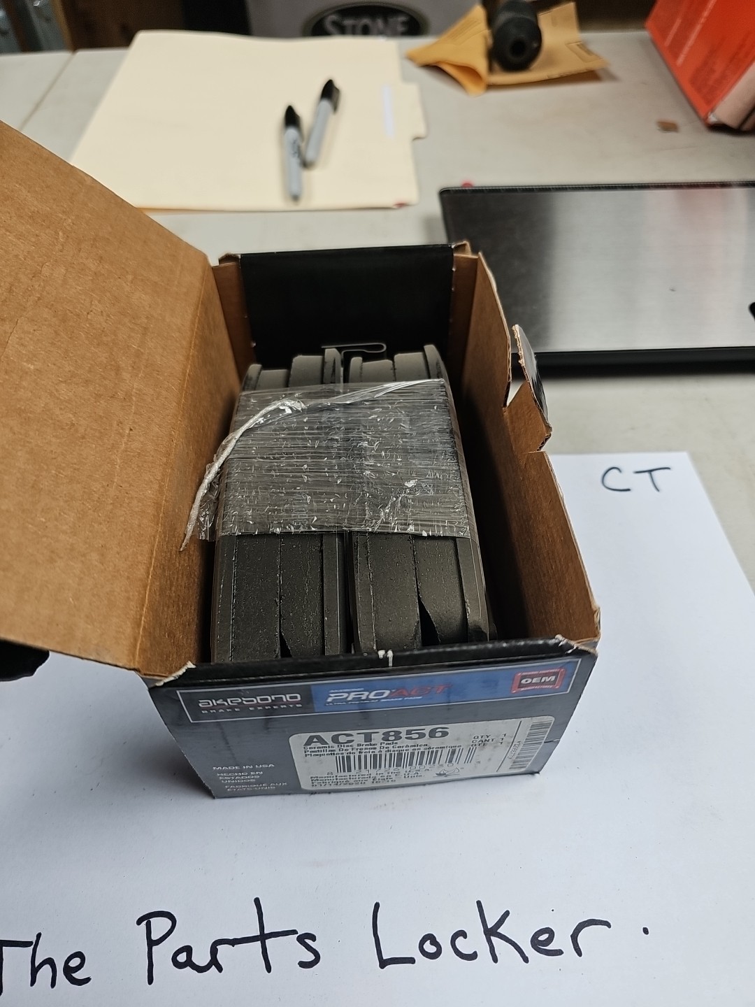 NEW Akebono ACT856 ProACT Ultra Premium Ceramic Disc Brake Pad Set - Image 4