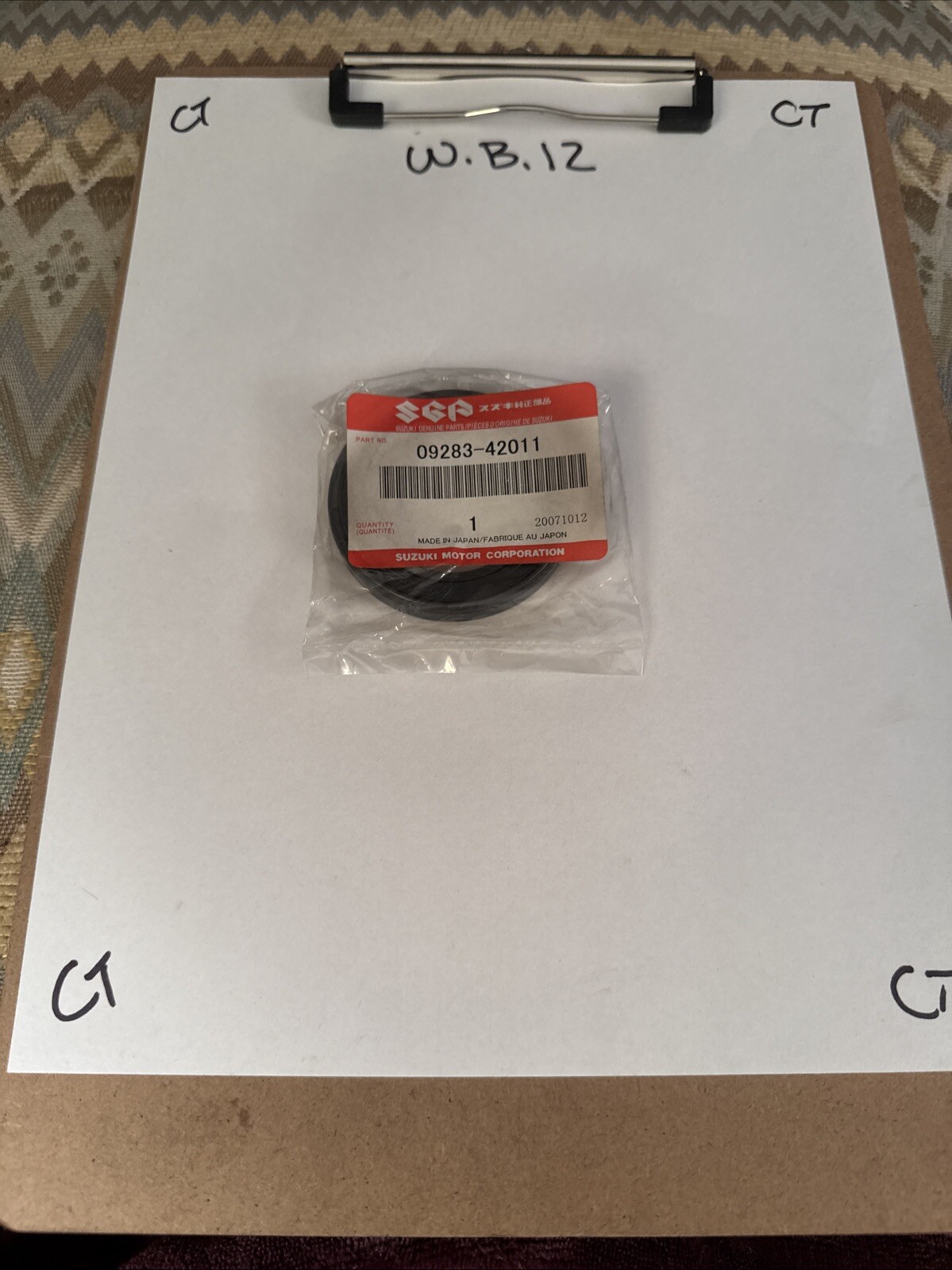 NEW GENUINE SUZUKI Motorcycle P/N 09283-42011 OIL SEAL FINAL DRIVEN OEM NOS