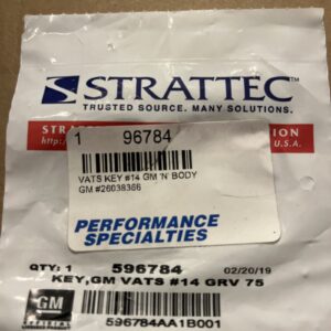 NEW Genuine GM Double Sided VATS Chip Key #14 9.530k Ohms 596784 26038366 OEM