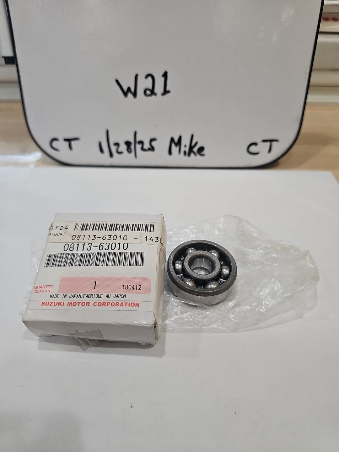 NEW OEM SUZUKI TM400 TM250 RM125 RM250 RM370 TC125 TC100 BEARING 08113-63010