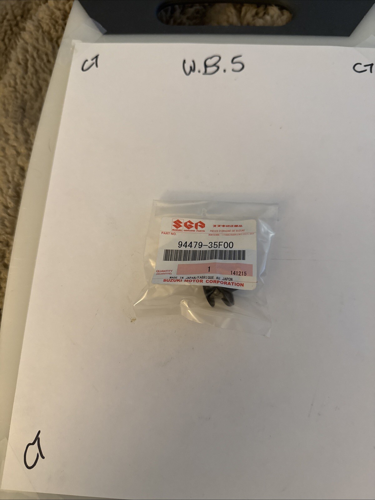 NEW OEM SUZUKI TWO FAIRING PUSH CLIPS CHECK FITMENT CHART 94479-35F00