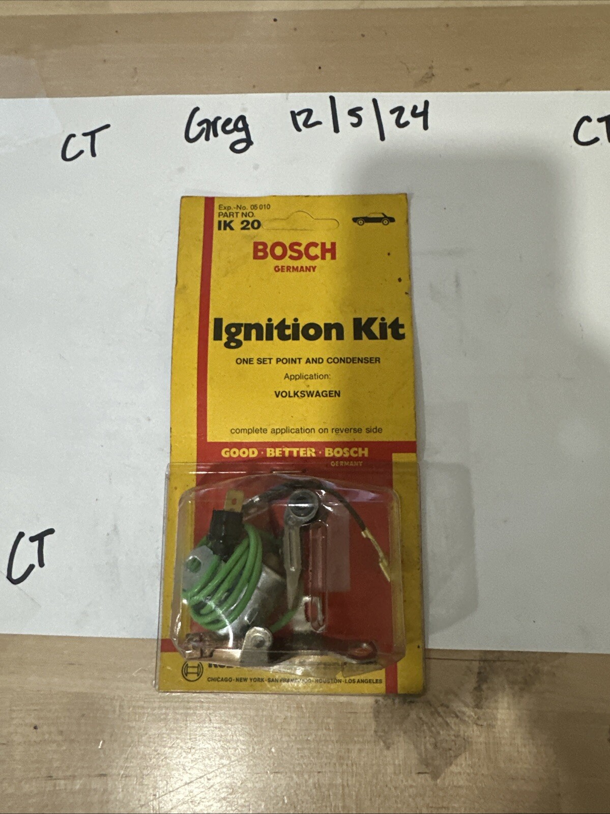 NEW OLD STOCK BOSCH 1968-71 VW VOLKSWAGEN IGNITION KIT IK 20