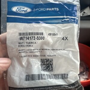 NEW! SET OF 4 LICENSE PLATE MOUNTING NUTS + SEALERS! FITS FORD MUSTANG EDGE ETC!