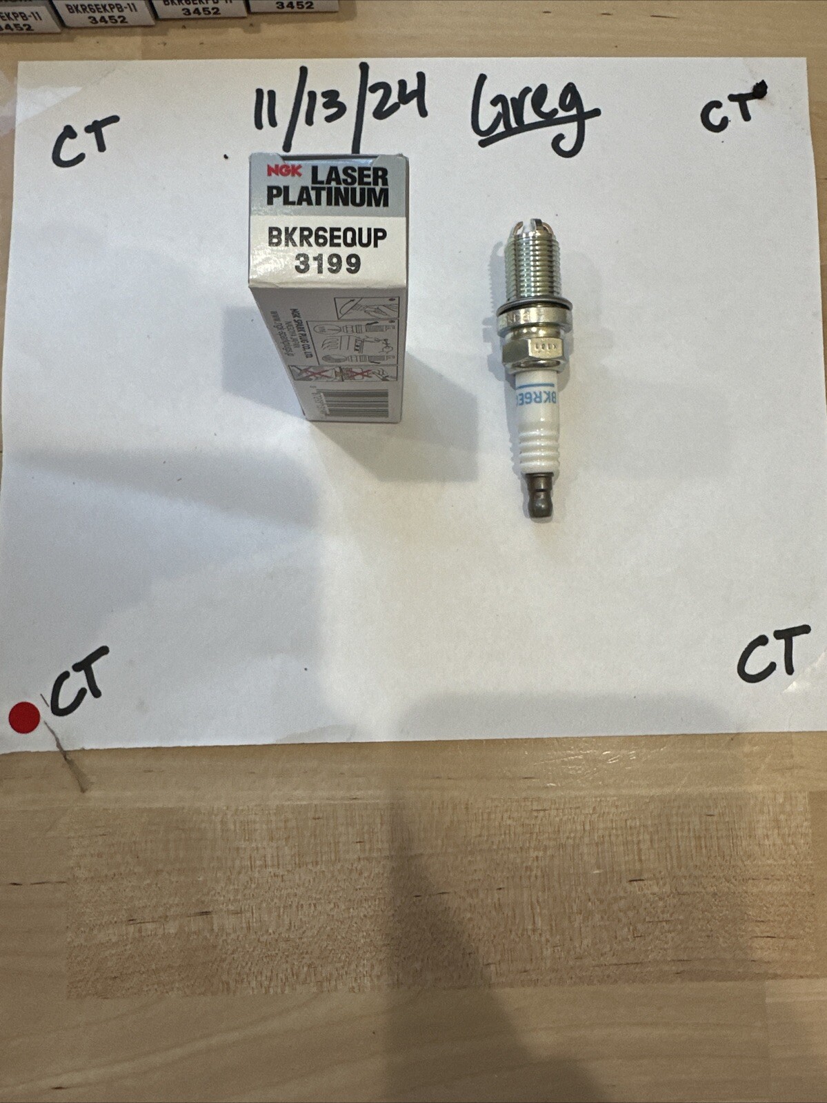 NGK 3199 Laser Platinum Spark Plug BKR6EQUP