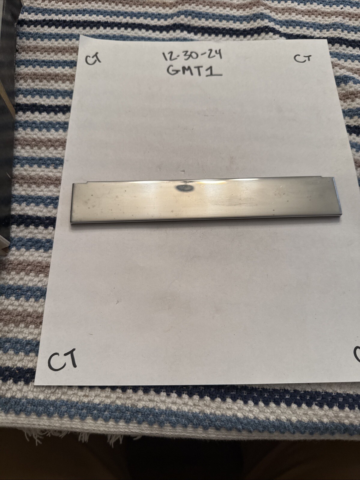 NOS 1974 Cadillac Front Finishing Bar 8.055 1605053 - Original Factory Box