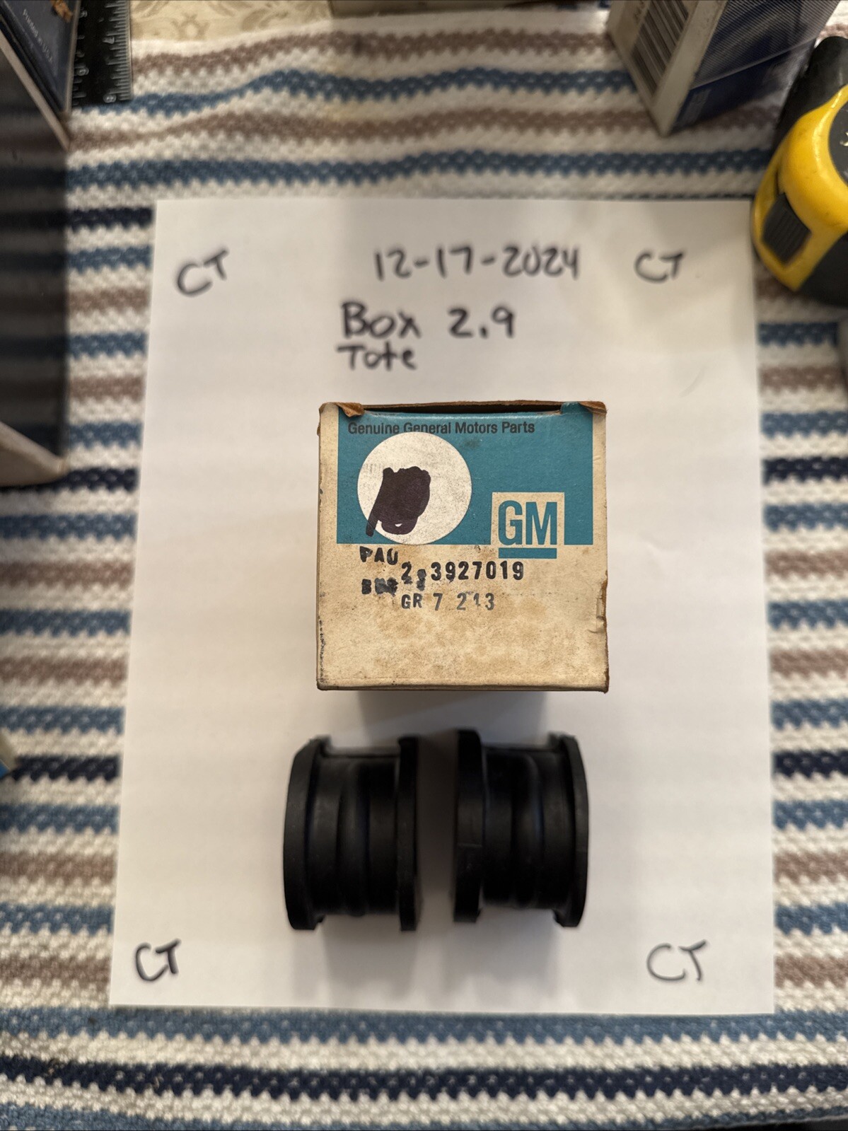 NOS 68 69 70 71 72 Chevy Truck Sway Bar Bushings 3927019