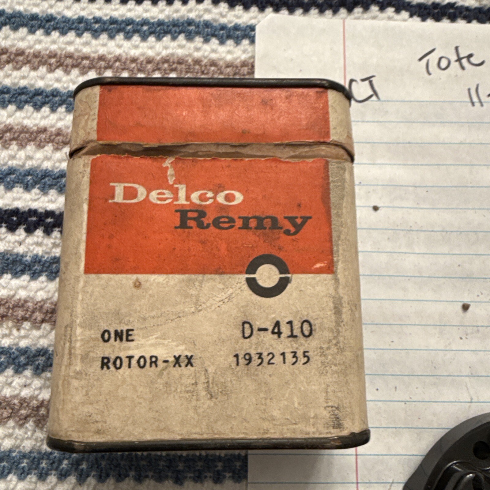 NOS Delco Remy Ignition Rotor GM #1932135 D-410 Cadillac Hudson Rambler BIN B10 - Image 3