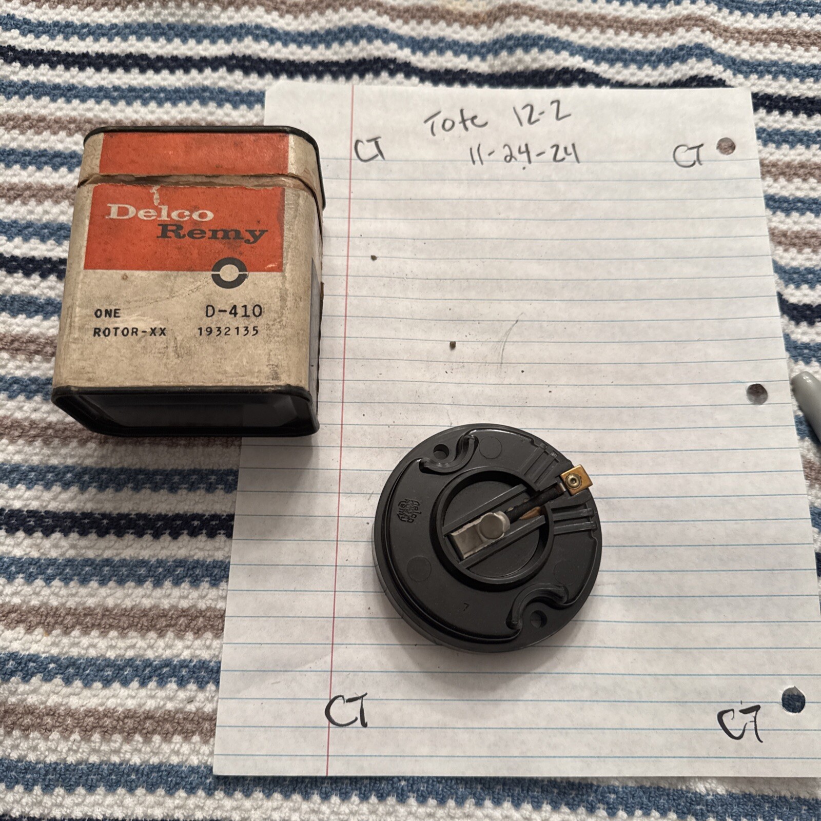 NOS Delco Remy Ignition Rotor GM #1932135 D-410 Cadillac Hudson Rambler BIN B10