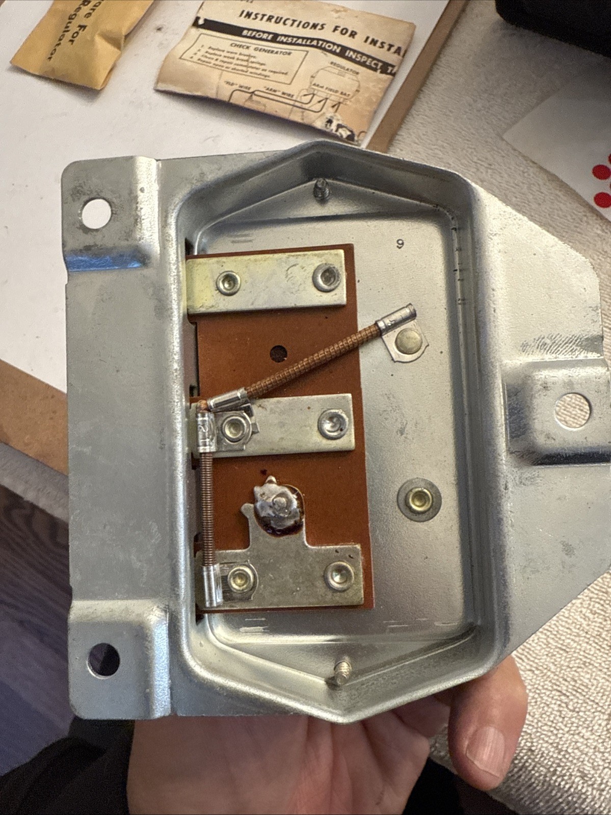 NOS Delco Remy Voltage Regulator 6V F-603M - Image 4